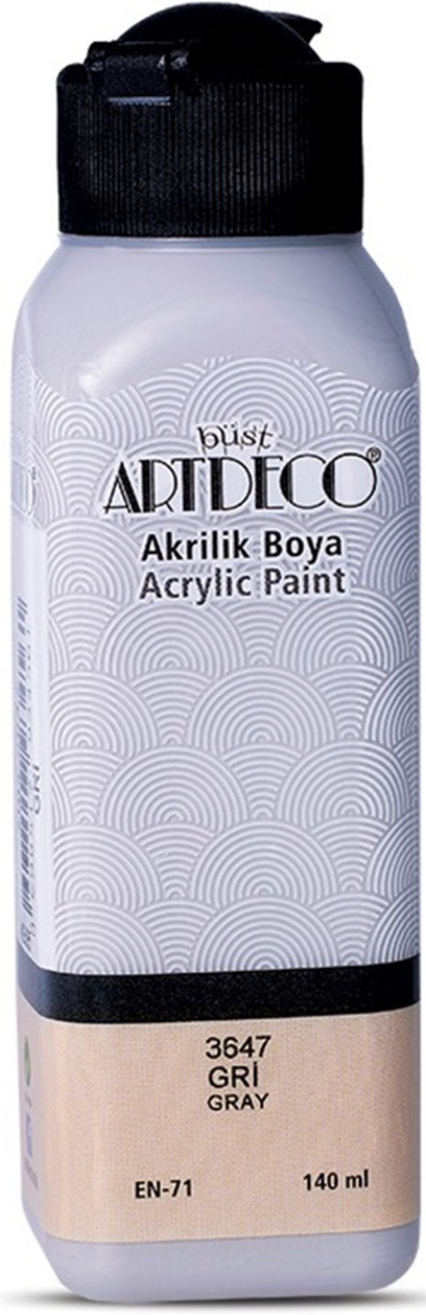 ARTDECO AKRİLİK BOYA 140 ML GRİ Y-070R-3647