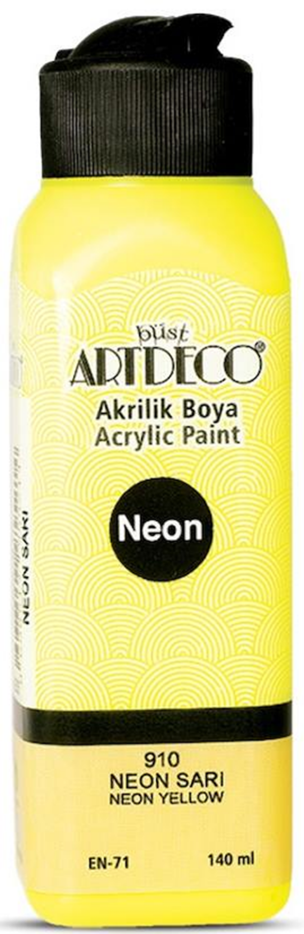 ARTDECO AKRİLİK BOYA NEON 140 ML SARI Y-070R-910