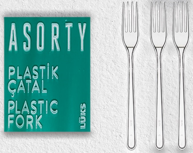 ASORTY ÇATAL LÜKS ŞEFFAF 180 MM 1000 ADET 005154