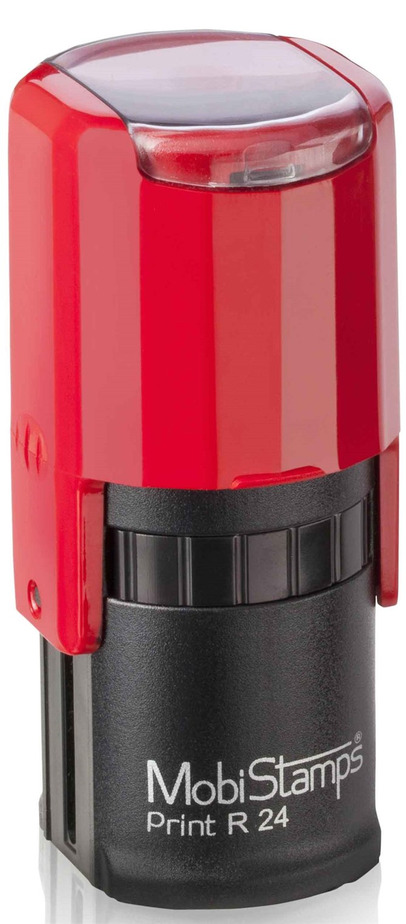 MOBİSTAMPS KAŞE YUVARLAK R-24 SİYAH KEÇELİ