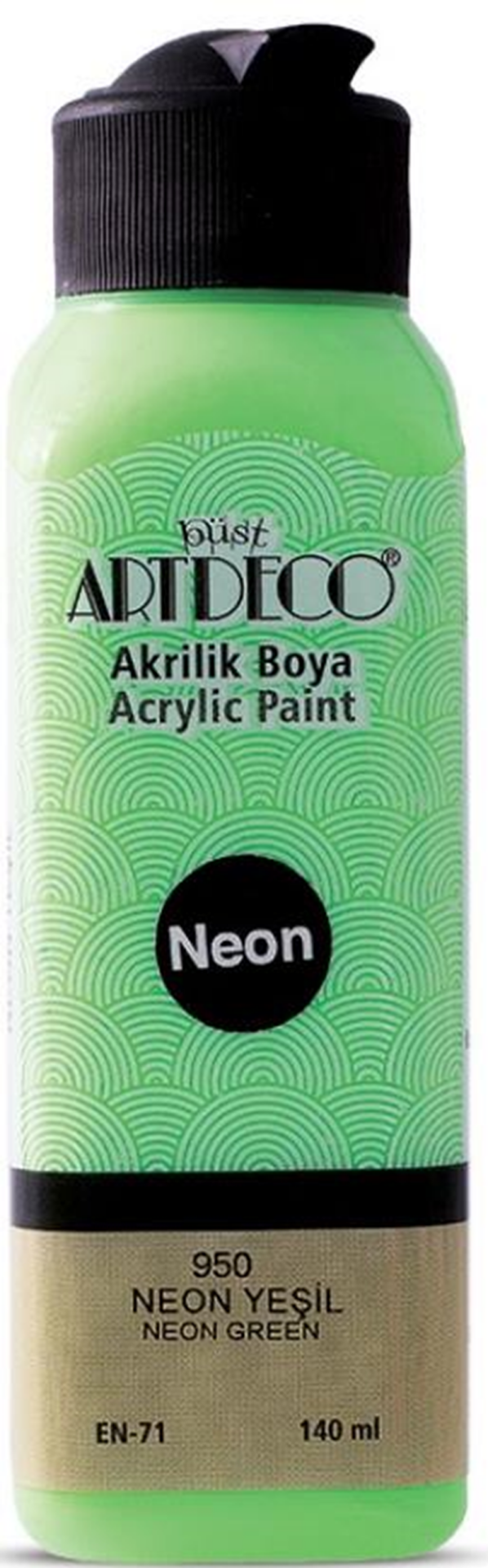 ARTDECO AKRİLİK BOYA NEON 140 ML YEŞİL Y-070R-950