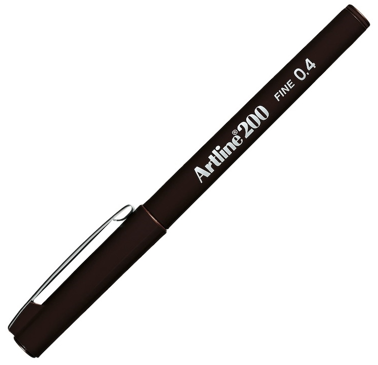 ARTLINE FINELINER KALEM FINE 200N 0.4 KOYU KAHVERENGİ A-EK-200N D.BRO