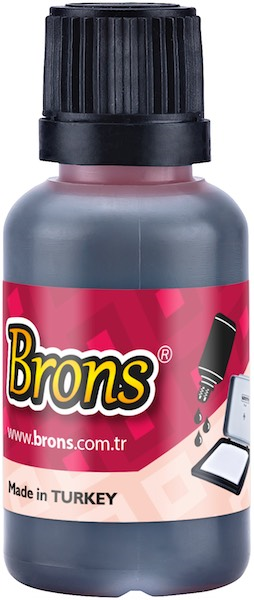 BRONS ISTAMPA MÜREKKEBİ 30 CC KIRMIZI BR-316