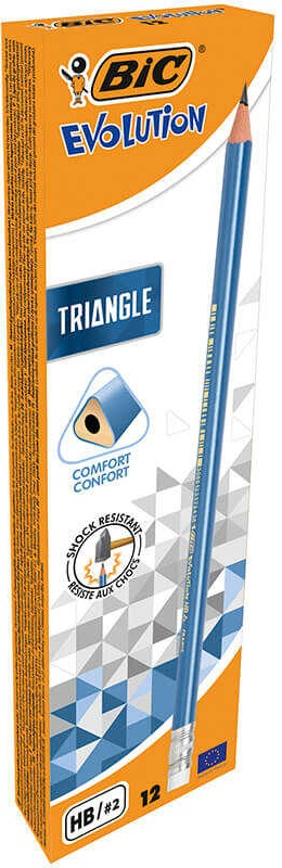 BIC KURŞUN KALEM EVOLUTION ÜÇGEN SİLGİLİ 12 Lİ 964849
