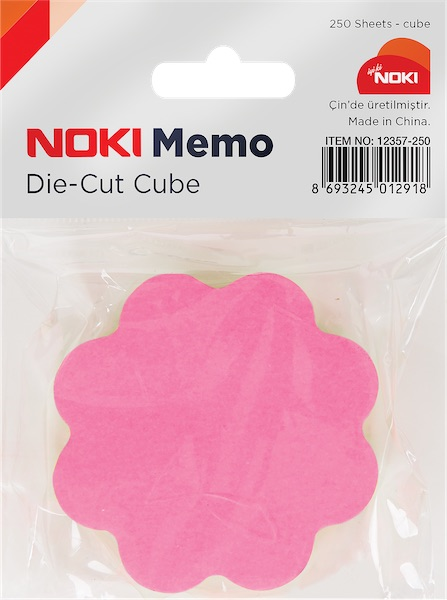 NOKİ MEMO YAPIŞKANLI NOT KAĞIDI 75x75 250 YP 12357-250 5 RENK ÇİÇEK