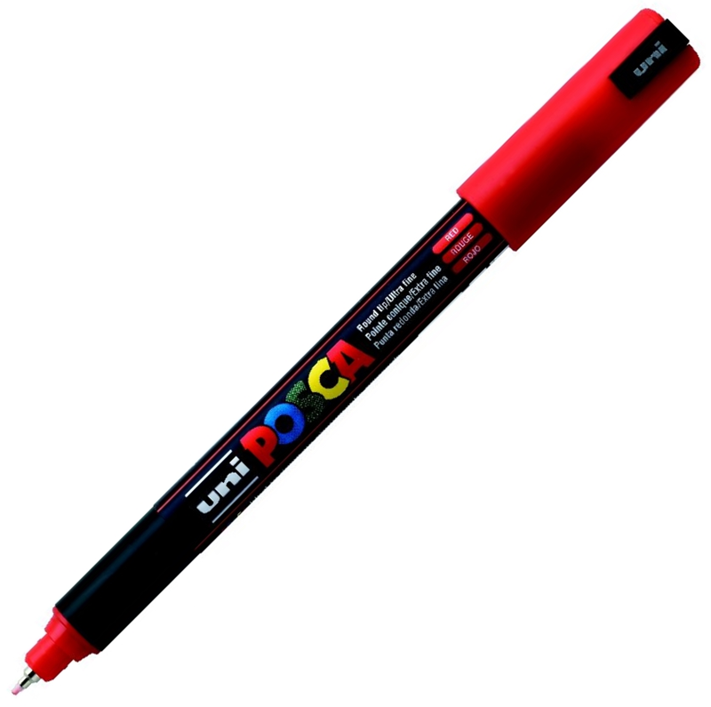 UNİ POSTER MARKÖRÜ POSCA PC-1MR 0.7 KIRMIZI