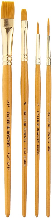DALER ROWNEY FIRÇA SETİ SIMPLY SERİSİ GOLD TAKLON 4 LÜ SET-3 216920402