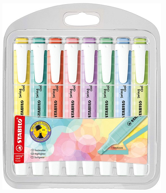 STABILO FOSFORLU KALEM SWING COOL PASTEL SET 8 Lİ 275/8-08-1