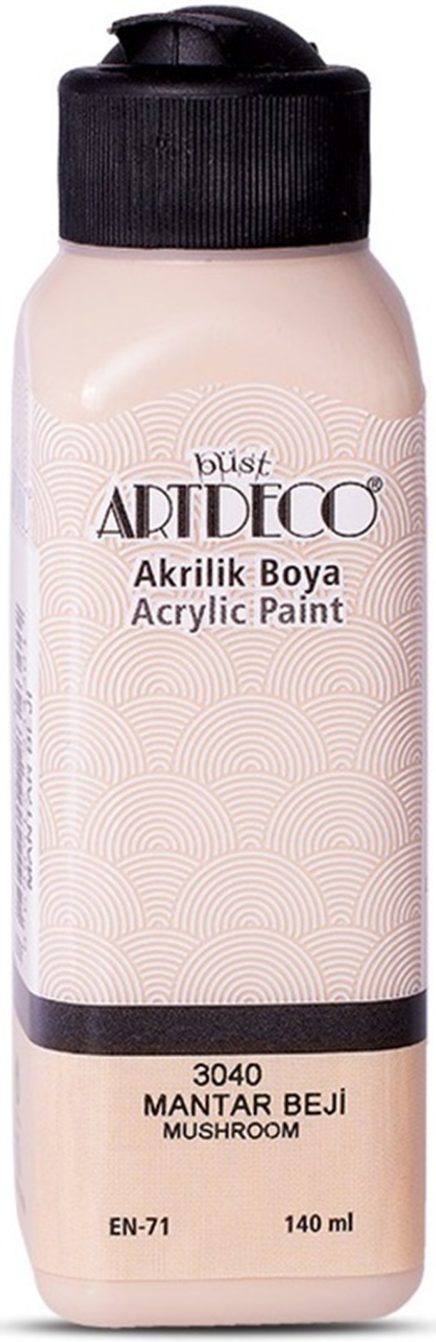 ARTDECO AKRİLİK BOYA 140 ML MANTAR BEJ Y-070R-3040