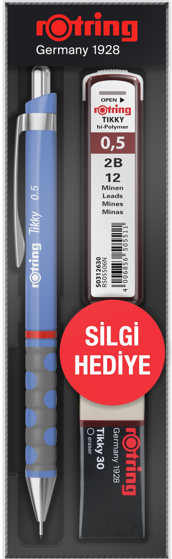 ROTRİNG VERSATİL KALEM TIKKY OKUL SETİ 0.5 MENEKŞE MAVİ