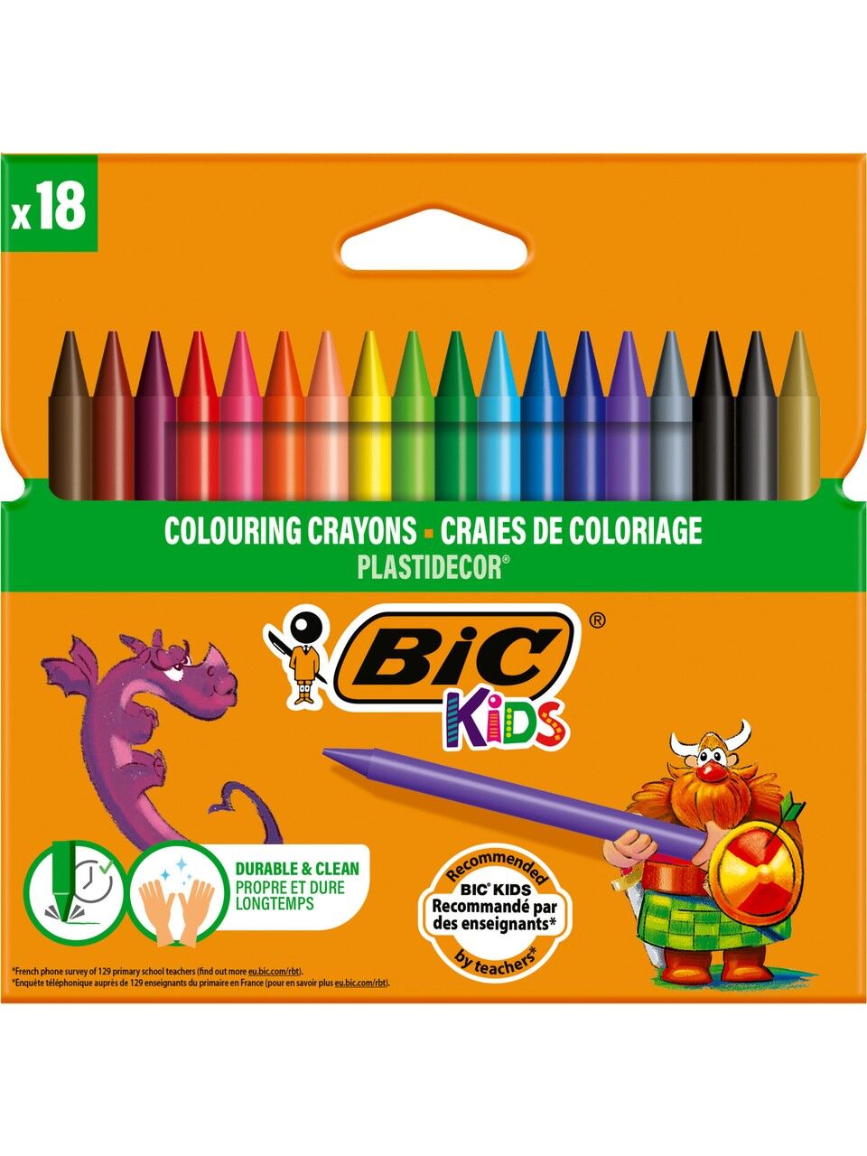 BIC KIDS PLASTIDECOR 18'Lİ SİLİNEBİLİR PASTEL BOYA 8297711
