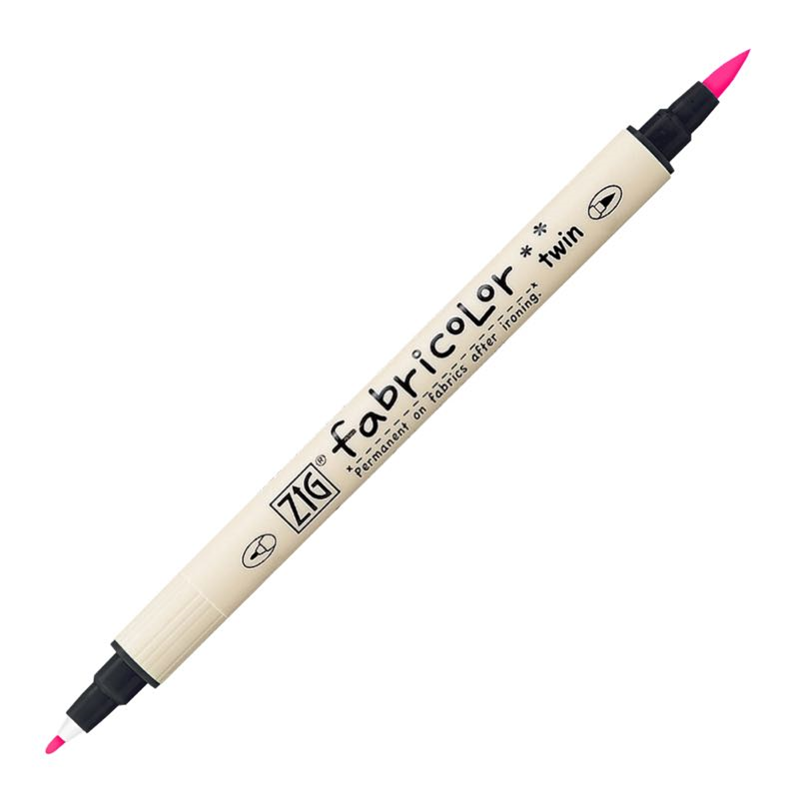 ZIG FABRICOLOR TWIN KUMAŞ KALEMİ TC-4000 003 FLUORESCENT PINK
