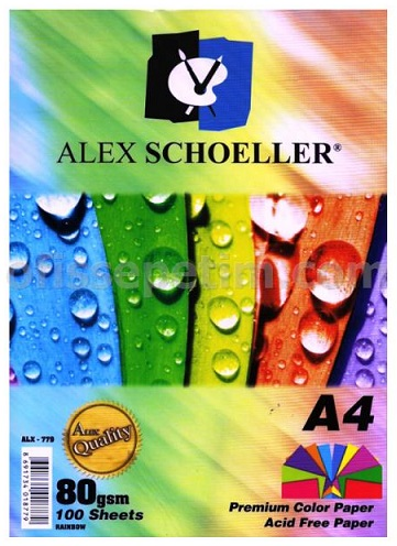 ALEX FOTOKOPİ KAĞIDI A4 100 LÜ 10 RENK ALX-779