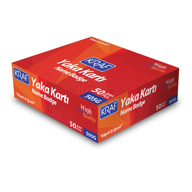 KRAF YAKA KARTI SERT KLİPSLİ & İĞNELİ 505G