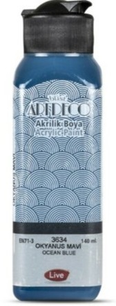 ARTDECO AKRİLİK BOYA 140 ML OKYANUS MAVİ Y-070R-3634