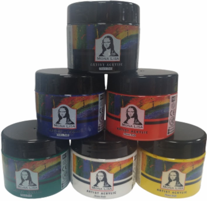 SÜDOR AKRİLİK BOYA SET MONALISA 6 LI ANA RENK 125 ML MA125-X6-1