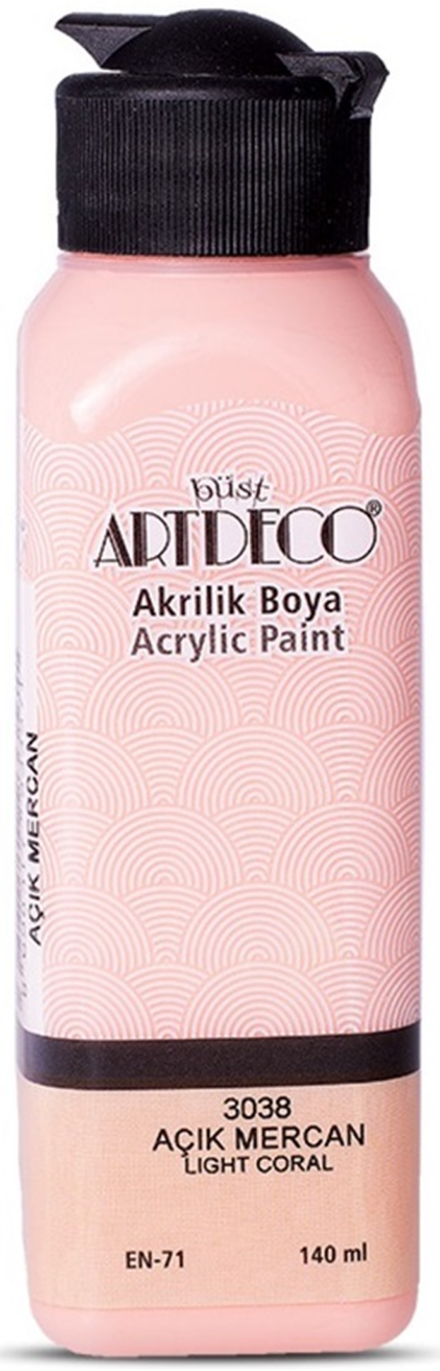 ARTDECO AKRİLİK BOYA 140 ML AÇIK MERCAN Y-070R-3038