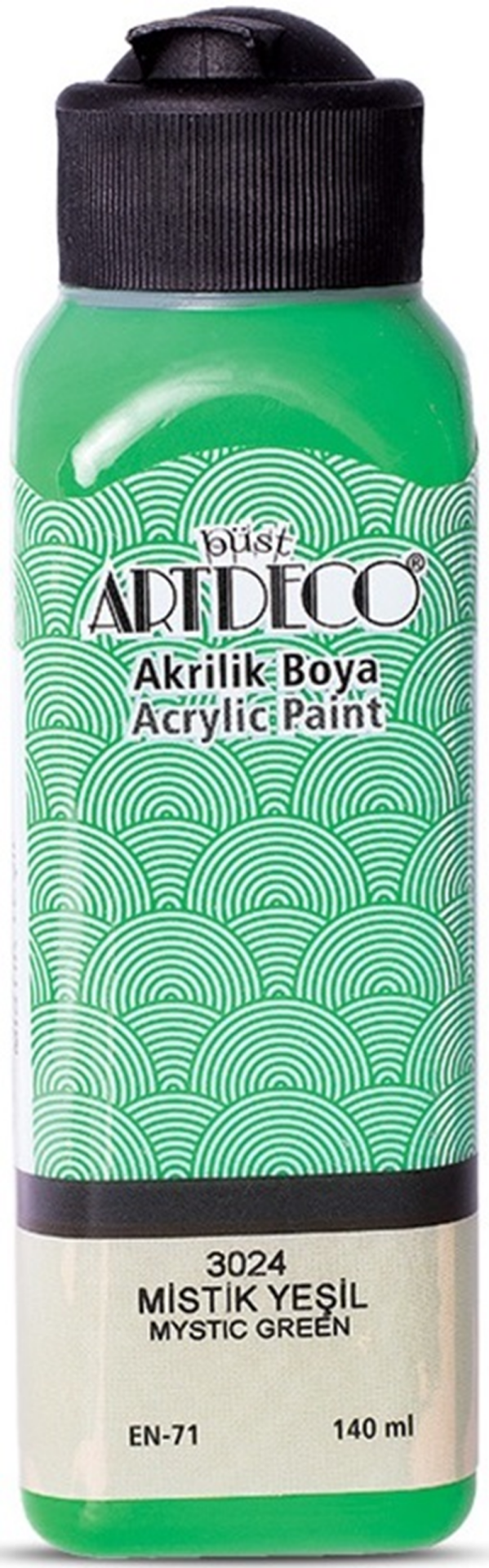 ARTDECO AKRİLİK BOYA 140 ML MİSTİK YEŞİL Y-070R-3024