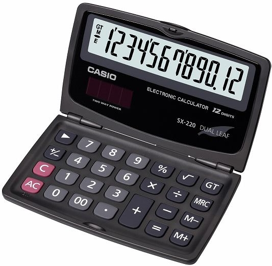 Sx-220 Cep Tipi 12 Hane Hesap Makinesi