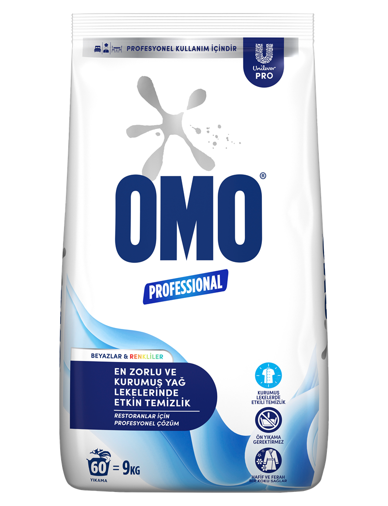 OMO PROFESSİONAL TOZ ÇAMAŞIR DETERJANI 9 KG - RESTORANLAR İÇİN 62729770