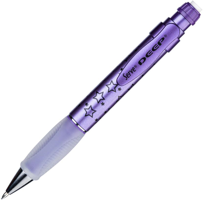 SERVE VERSATİL KALEM DEEP 0.7 METALİK UZAY TEMA MOR YILDIZ SV-DEEP-07-DMMOR