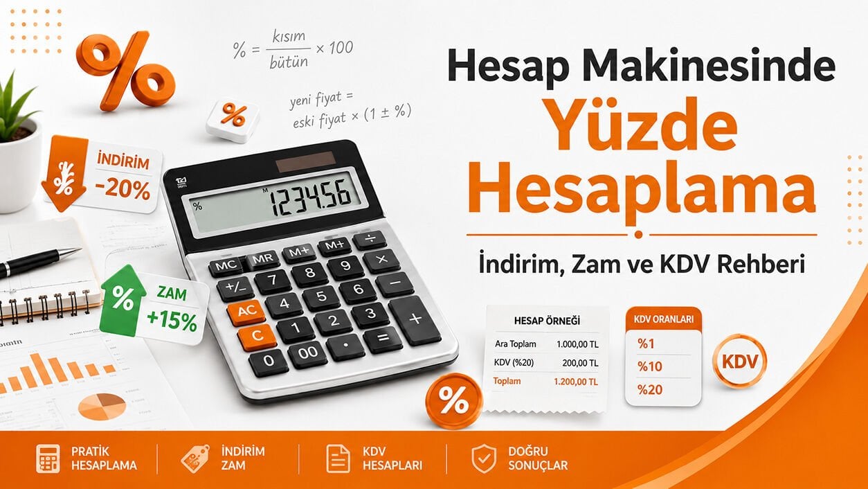 Hesap Makinesinde Yüzde Nasıl Hesaplanır? İndirim, Zam ve KDV Hesaplama