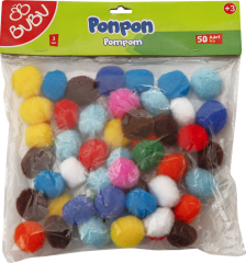 BU-BU PONPON 3CM 25'Lİ KARMA BUBU-PON003