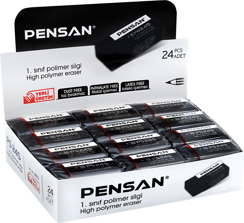 PENSAN SİLGİ PSS-24S 24 LÜ SİYAH