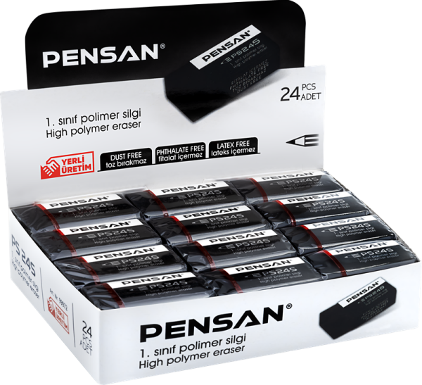 PENSAN SİLGİ PSS-24S 24 LÜ SİYAH