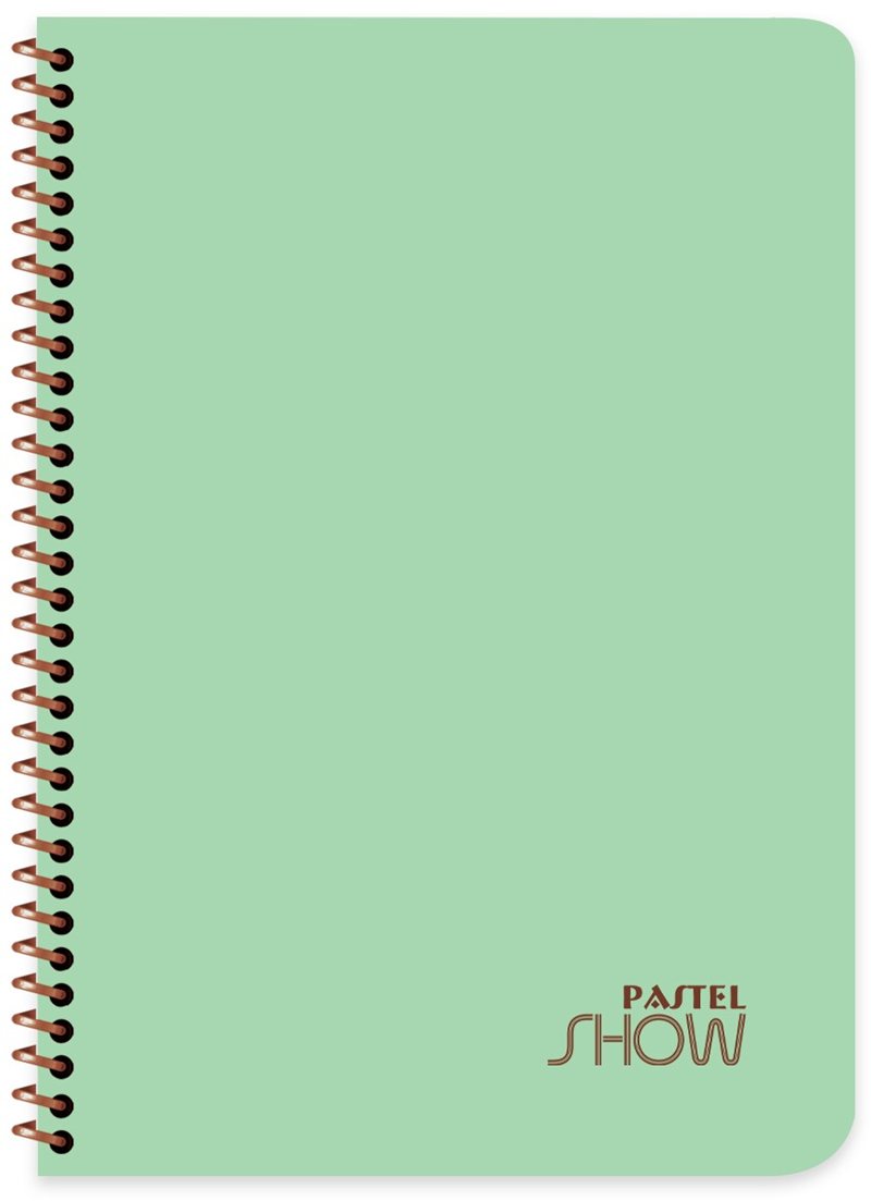 KESKİN DEFTER PASTEL SHOW A5 SPİRALLİ PP KAPAK 72 YP KARELİ 324512-99