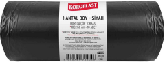 KOROPLAST ÇÖP TORBASI HORECA HANTAL SİYAH 100x150 500 GR 10 LU 33 MİC. ST01500346