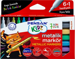 PENSAN KİDZ MARKÖR METALİK 7 RENK 99930