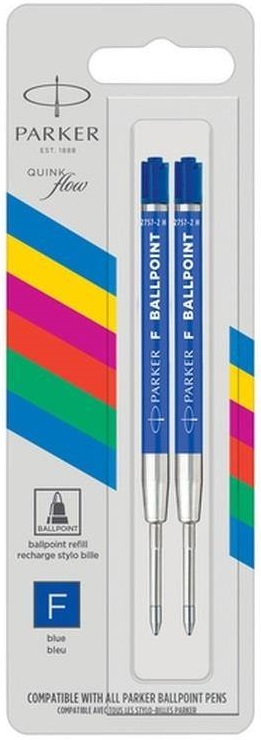 PARKER TÜKENMEZ KALEM REFİLİ F UÇ MAVİ EKO 2 Lİ BLS. 2166542