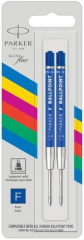 PARKER TÜKENMEZ KALEM REFİLİ F UÇ MAVİ EKO 2 Lİ BLS. 2166542