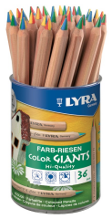 LYRA KURU BOYA COLOR GIANTS GÖKKUŞAĞI KALEMİ 4 COLOR 36 LI POT L3933365