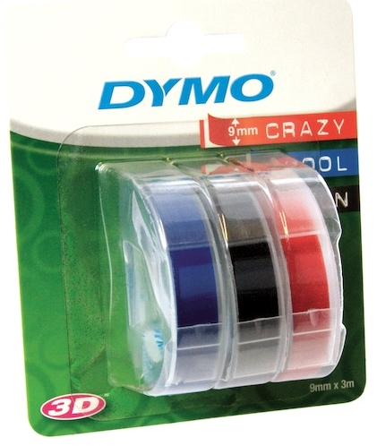 DYMO KABARTMA ŞERİT 9MM x 3MT 3 LÜ BLS. S/M/K S0847750