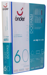 ÖNDER SUNUM DOSYASI PP A4 ÖNCEPLİ 60 LI MAVİ 1260-1