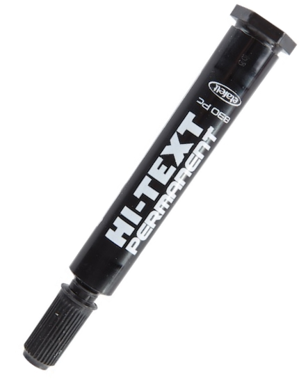 HI-TEXT PERMANENT MARKER KESİK UÇLU 830PCS SİYAH