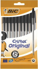 Siyah Cristal Original Tükenmez Kalemler 10 Adet