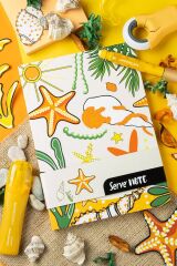 SERVE DEFTER SETI - DESENLİ HARDAL SARI KUTULU SV-NTSETDHSKT