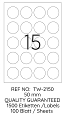 TANEX LASER ETİKET TW-2150 50 MM 100 LÜ