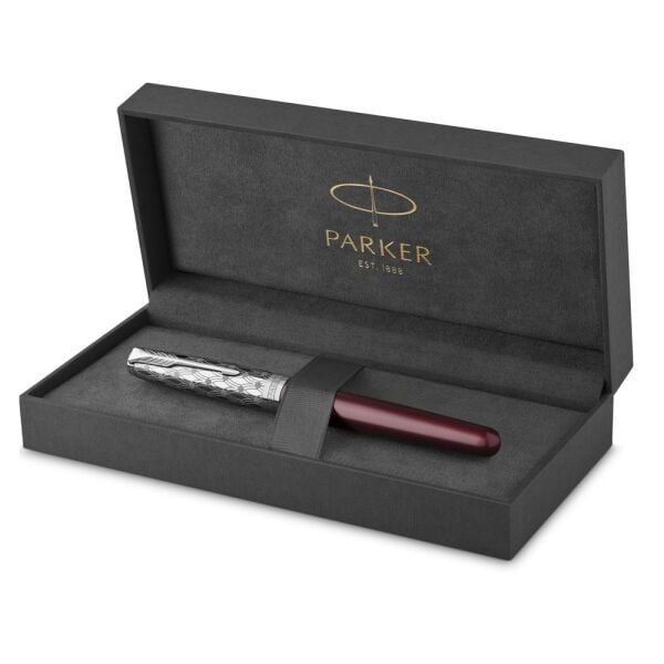PARKER DOLMA KALEM SONNET CT METAL KIRMIZI 18K F UÇ 2119650