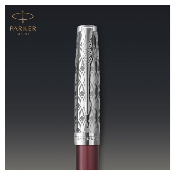 PARKER DOLMA KALEM SONNET CT METAL KIRMIZI 18K F UÇ 2119650