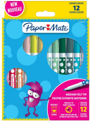 Papermate KeçeBoyaKalem12li-2166507