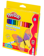 PLAY-DOH KEÇELİ KALEM 12 RENK 5MM KE-007