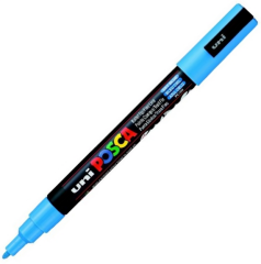 UNİ POSTER MARKÖRÜ POSCA 0.9-1.3 PC-3M GÖK MAVİ