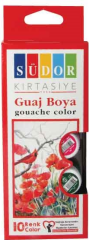 SÜDOR GUAJ BOYA SET 10X15 ML SD522