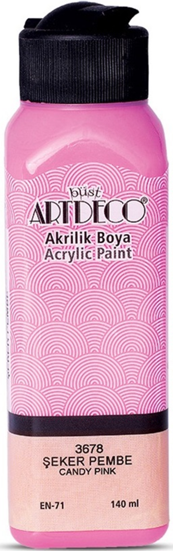 ARTDECO AKRİLİK BOYA 140 ML ŞEKER PEMBE Y-070R-3678