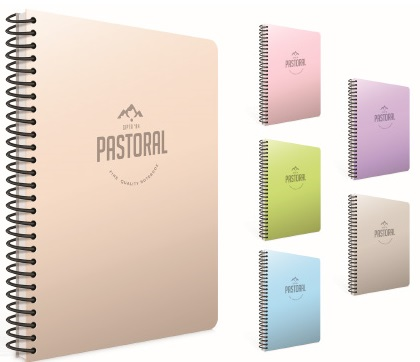 GIPTA DEFTER PASTORAL A4 SPİRALLİ PP KAPAK 160 YP. KARELİ 5553