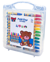 KRAF KIDS PASTEL BOYA 24 LÜ ÇANTALI KK525